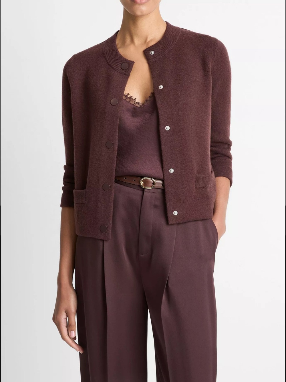 Vince wool-cashmere blend cardigan